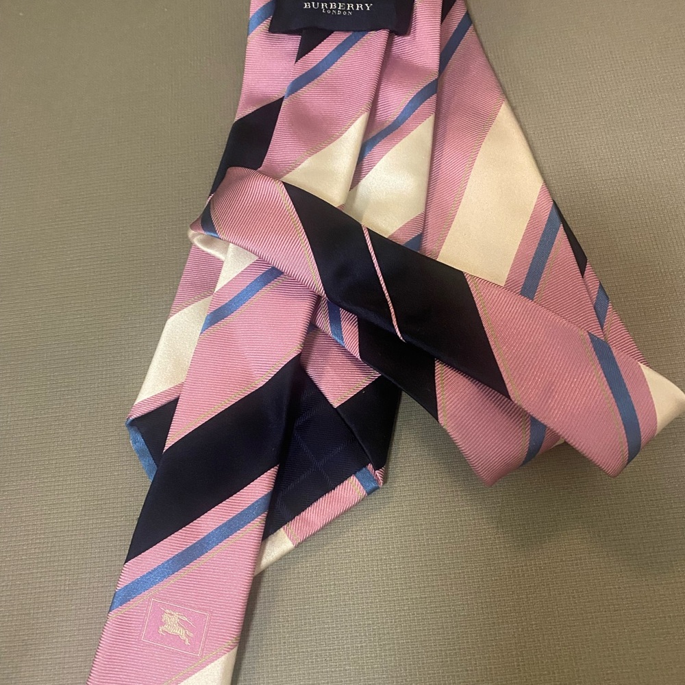 Authentic Burberry strip tie multicolored - Picture 2 of 6